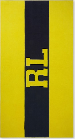 Ralph Lauren Home Beach Towel 'SIGNATURE' in Yellow: front