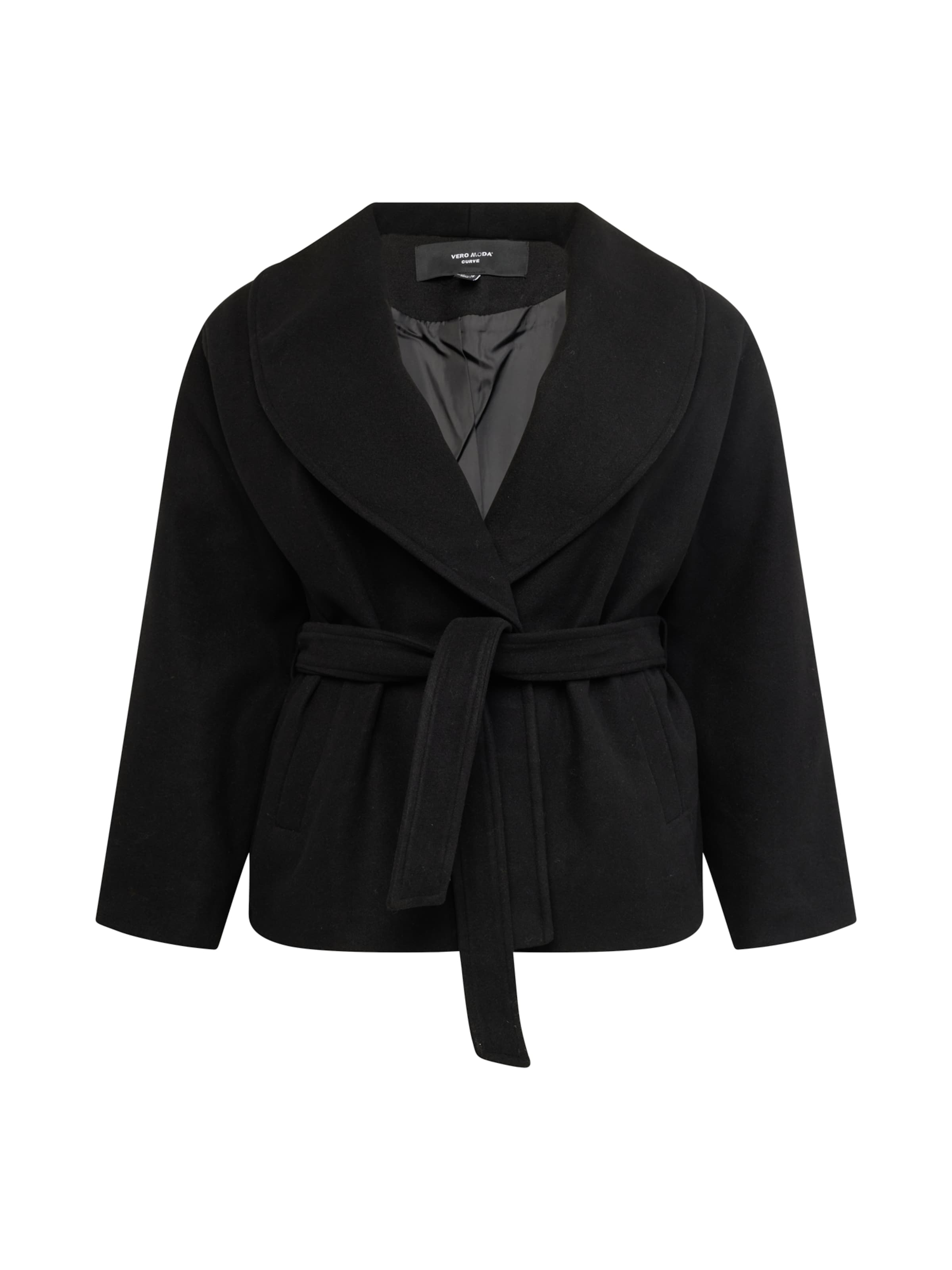 Vero Moda Curve Tussenjas &#x27;ANNE&#x27; in Zwart: voorkant