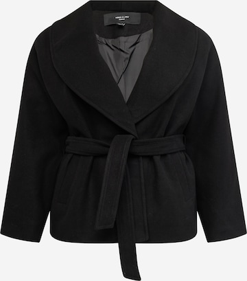Vero Moda Curve Ανοιξιάτικο και φθινοπωρινό παλτό 'ANNE' σε μαύρο: μπροστά