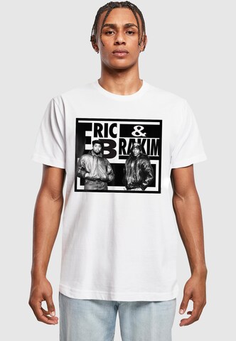 Merchcode T-Shirt 'Eric B & Rakim - Funky Blocks' in Weiß: Vorderseite