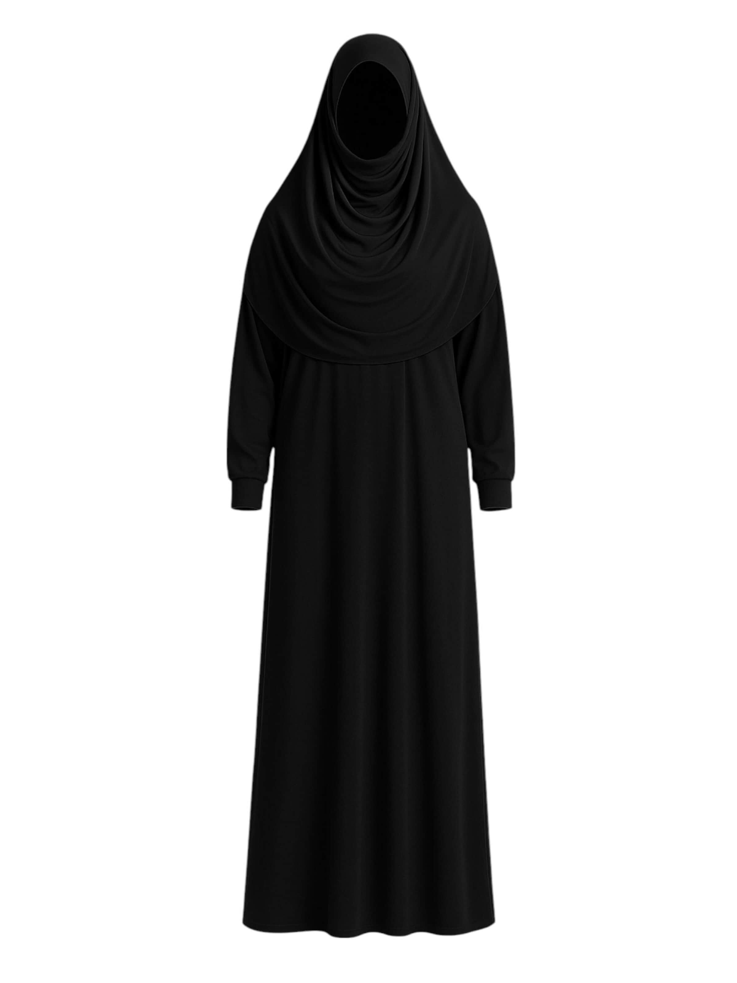Robe 'SAHRA' fashionshowcase en noir : devant