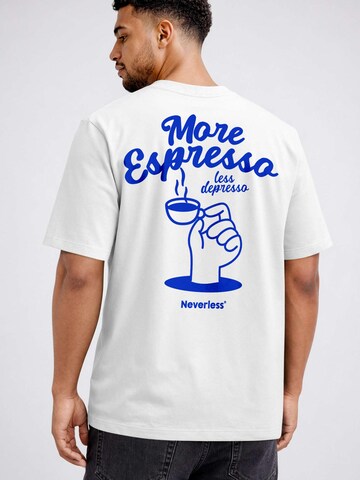 Neverless Shirt 'More Espresso' in White