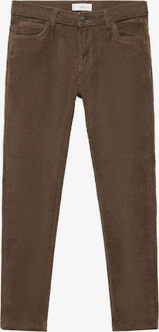 MANGO KIDS Regular Broek 'Borja' in Bruin: voorkant