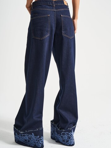 Wide Leg Jean 'Wide High Rise Jeans' IT'S BASIC en bleu