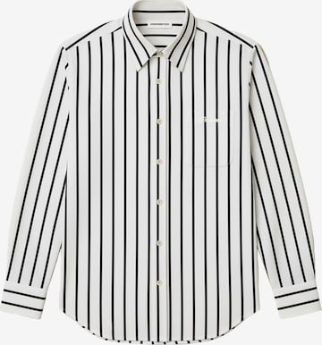 Prohibited - Ajuste confortable Camisa en blanco: frente