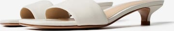 Mule 'DRESSED IN SUMMER AIR' L37 HANDMADE SHOES en blanc : devant