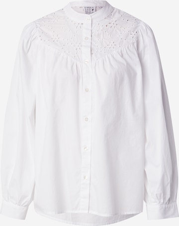 balta Emily Van Den Bergh Palaidinė: priekis