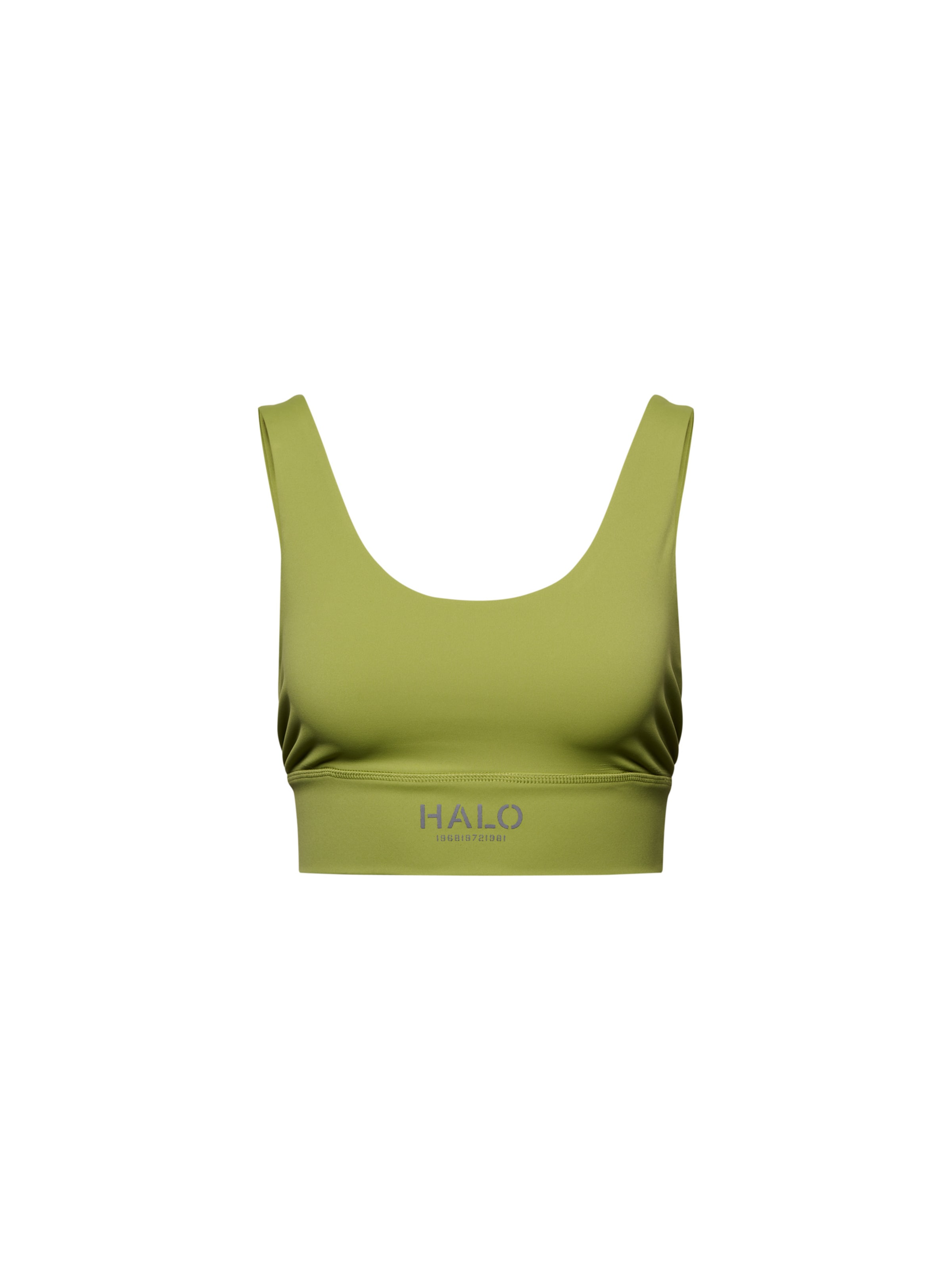 HALO Bustier Sport-BH in Grün: Vorderseite