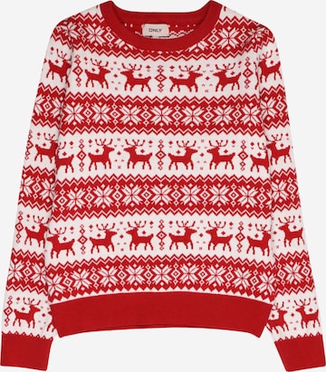 Pull-over 'Xmas' KIDS ONLY en rouge : devant