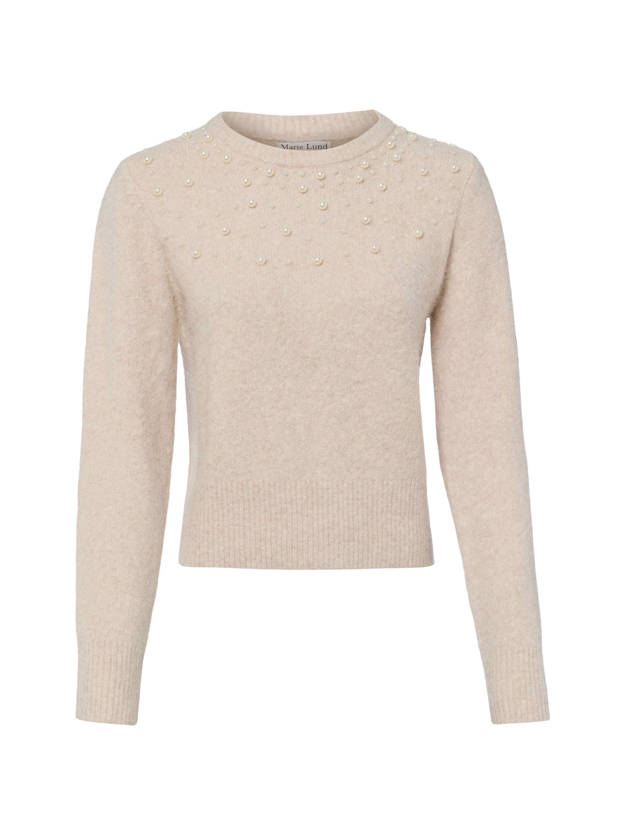 Marie Lund Pullover in Beige: Vorderseite