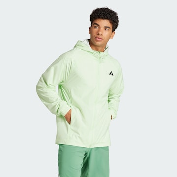 ADIDAS PERFORMANCE Athletic Jacket in Green: front