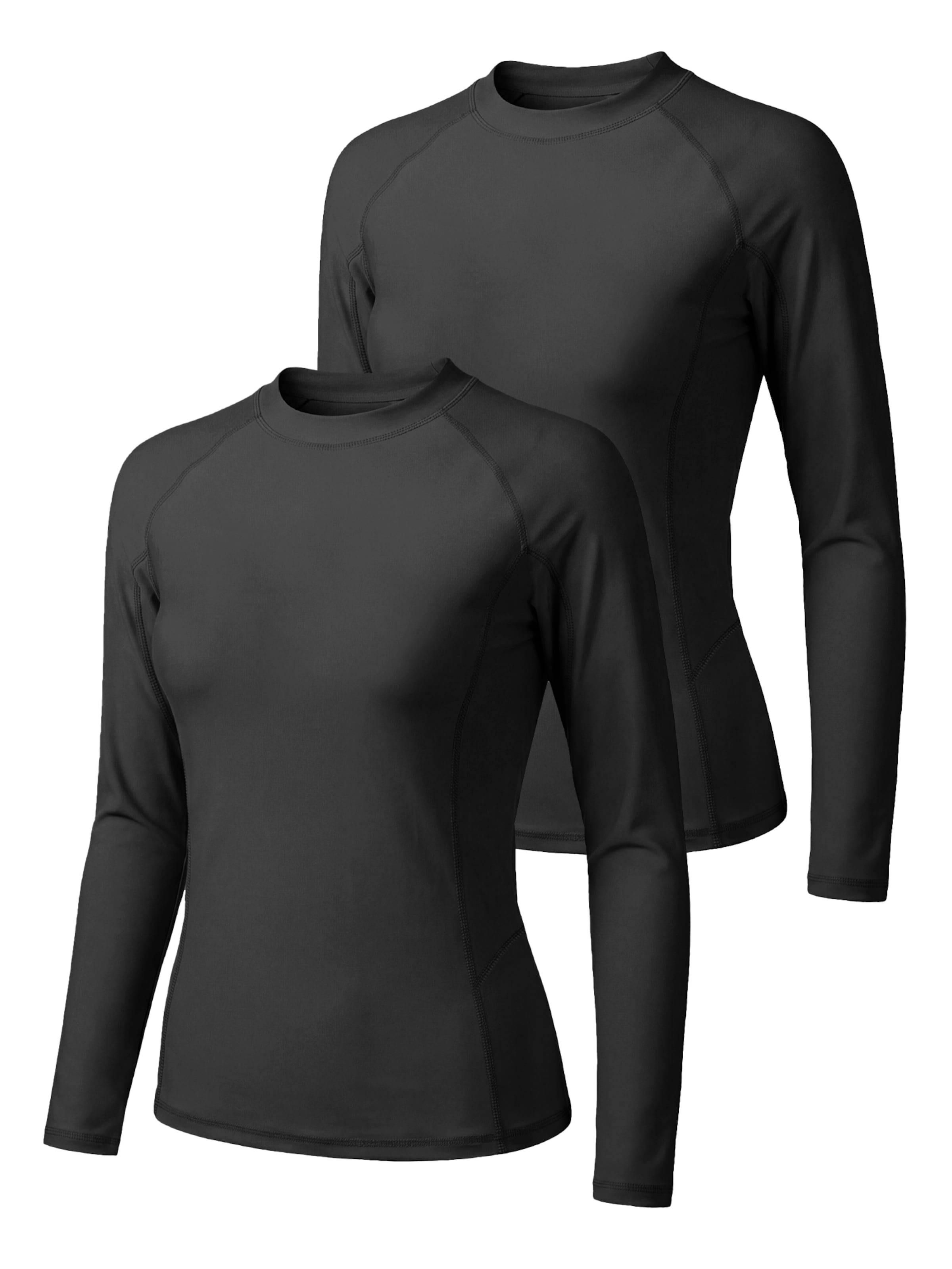 MEETWEE Maillot de bain sport '2 Pack UV protection T-Shirt' en L en noir, Vue avec produit
