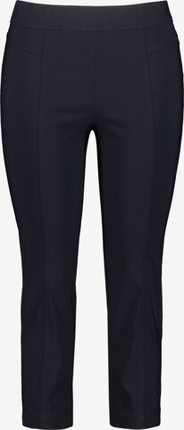 SAMOON Slim fit Trousers in Blue: front