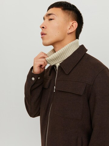 JACK & JONES Between-Season Jacket 'Morrison' in Brown