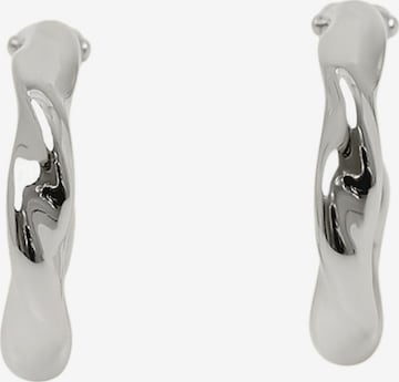Boucles d'oreilles 'Flux Mini' Stilnest en argent : devant