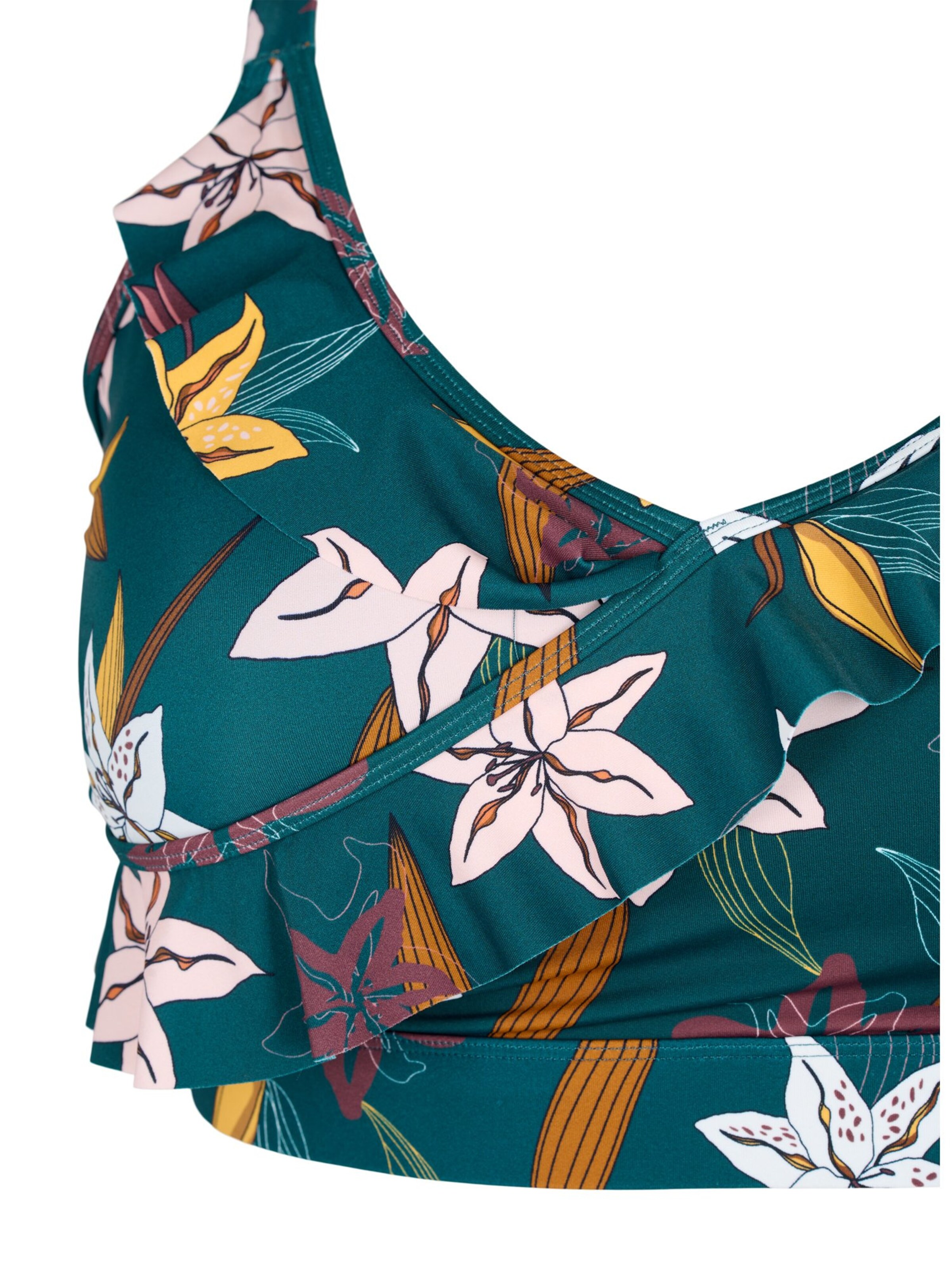 Swim by Zizzi Bralette Bikini top 'SKATRIN' in Green