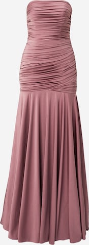 Rochie de seară de la mascara pe mov: față