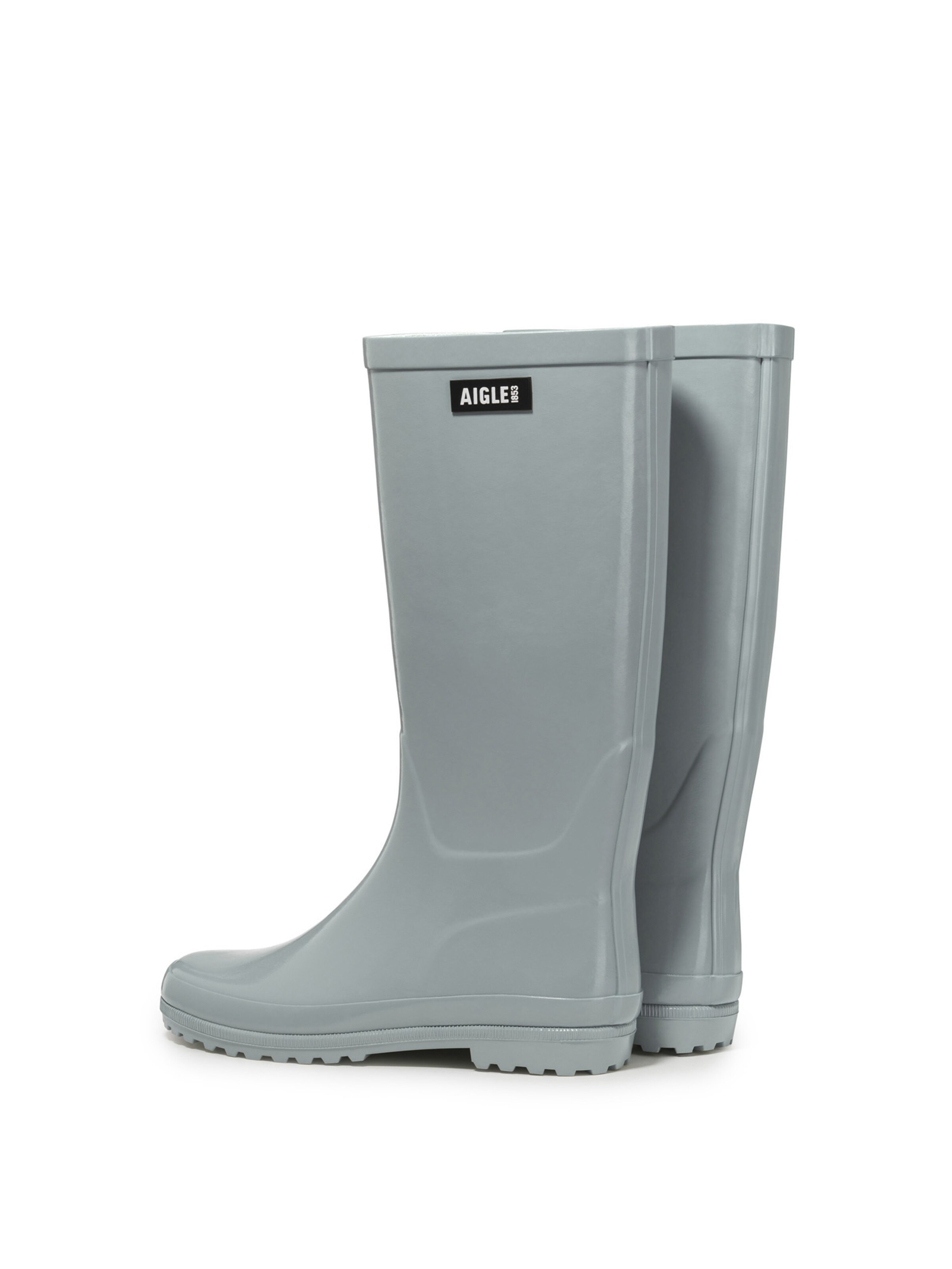 AIGLE Rubber boot 'ELIOSA' in Grey: front