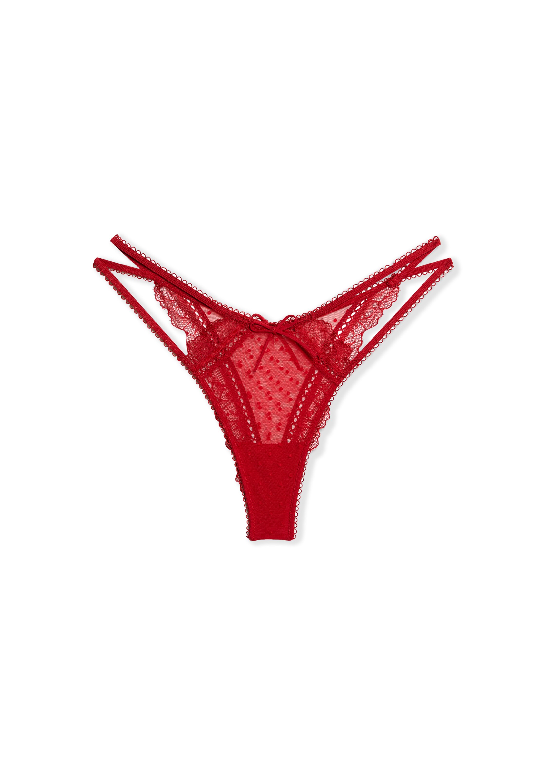ETAM Thong 'Petra' in Red: front