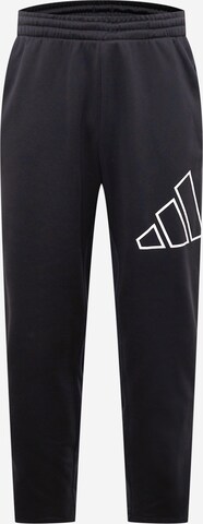 regular Pantaloni sportivi 'Train Icons 3-Bar ' di ADIDAS PERFORMANCE in nero: frontale