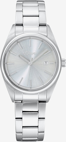 s.Oliver Analog Watch in Silver: front