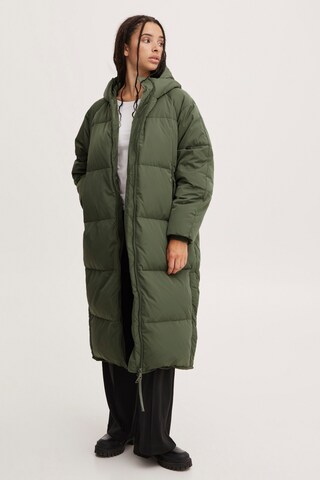 ICHI Winter Coat 'BUNALA' in Green