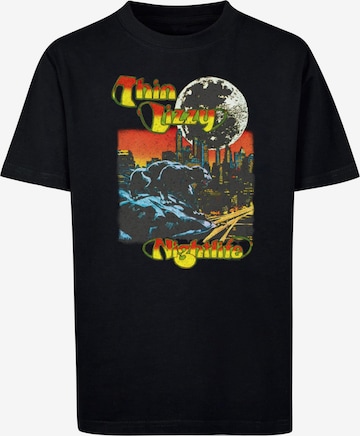 Merchcode Shirt 'Thin Lizzy - Nightlife' in Zwart: voorkant