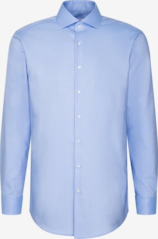 SEIDENSTICKER Zakelijk overhemd 'Schwarze Rose' in Blauw: voorkant