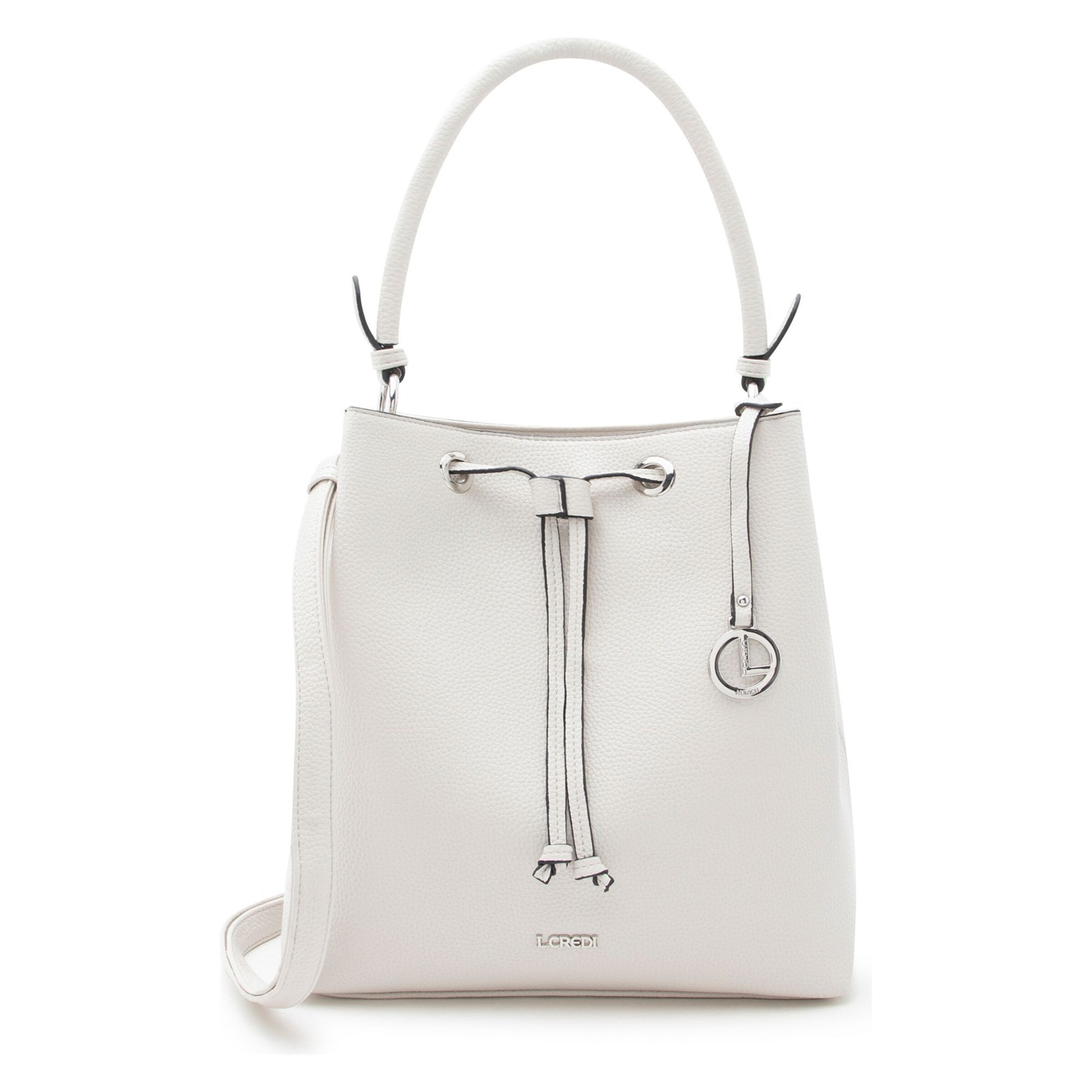 L.CREDI Pouch 'Ebony' in White: front