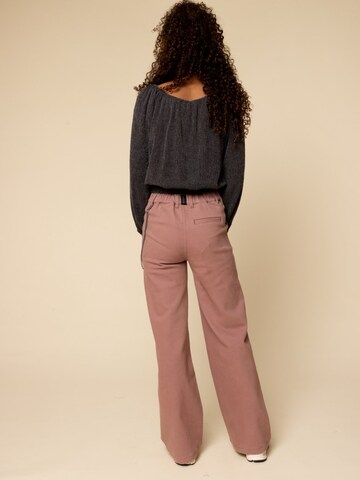 Wide Leg Pantalon Looxs Revolution en rose