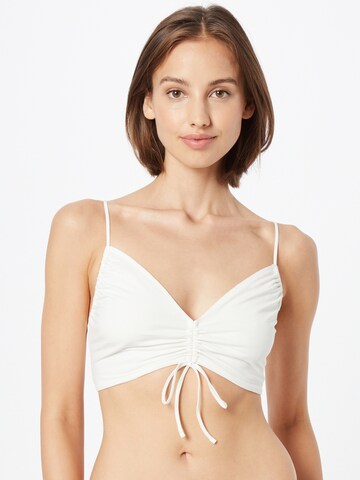 Bustier Hauts de bikini 'Cissi' WEEKDAY en blanc : devant