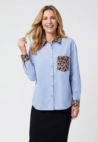 usha BLACK LABEL - Camiseta en azul: frente