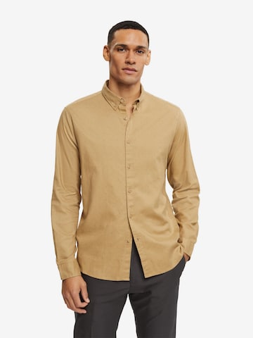 ESPRIT Regular Fit Hemd in Beige: predná strana