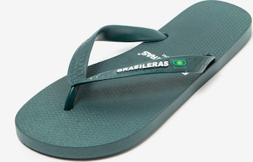Brasileras - Zapatos para playa y agua 'Classic Pro' en verde: frente