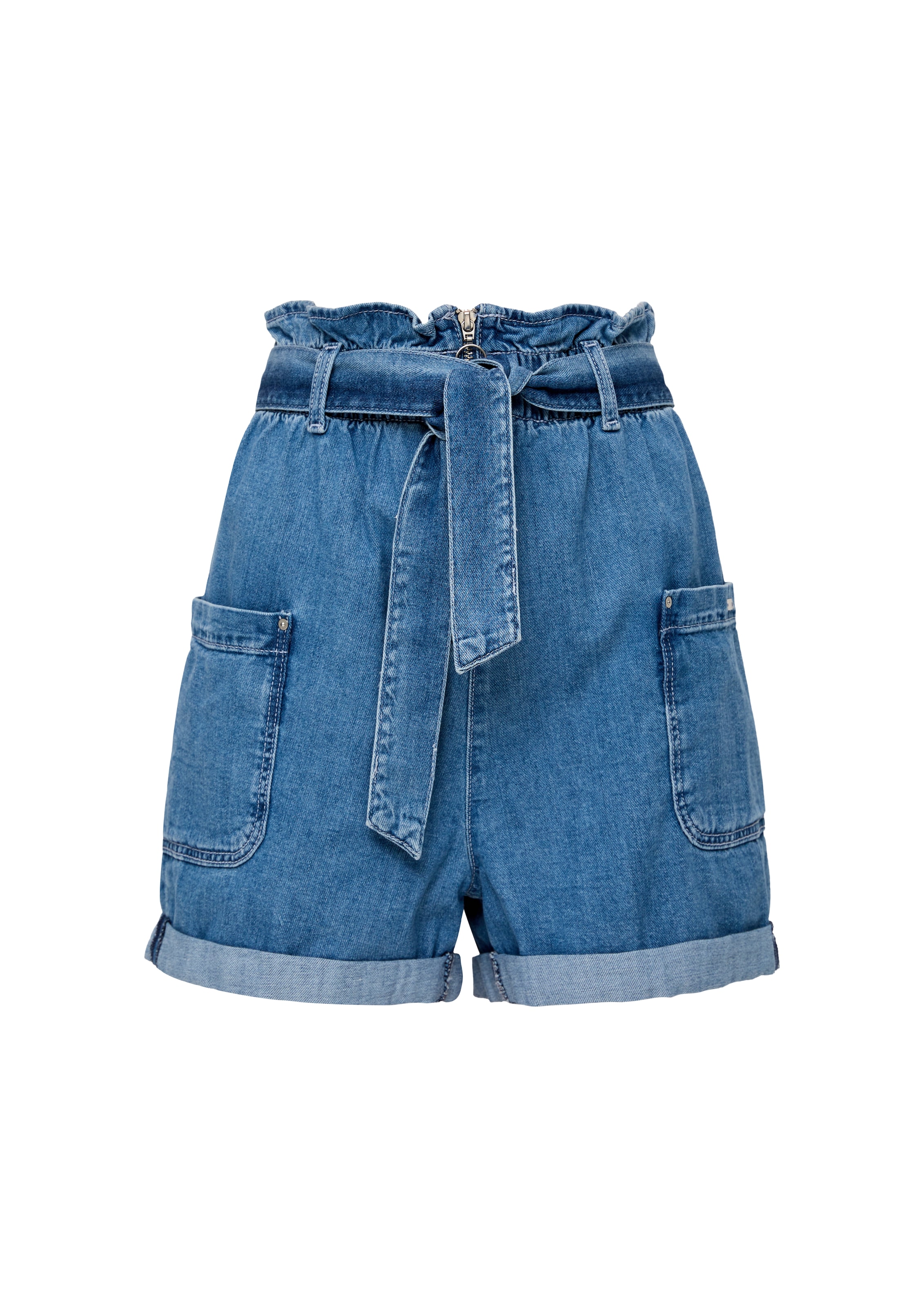 QS Loosefit Jeans in Blau: Vorderseite