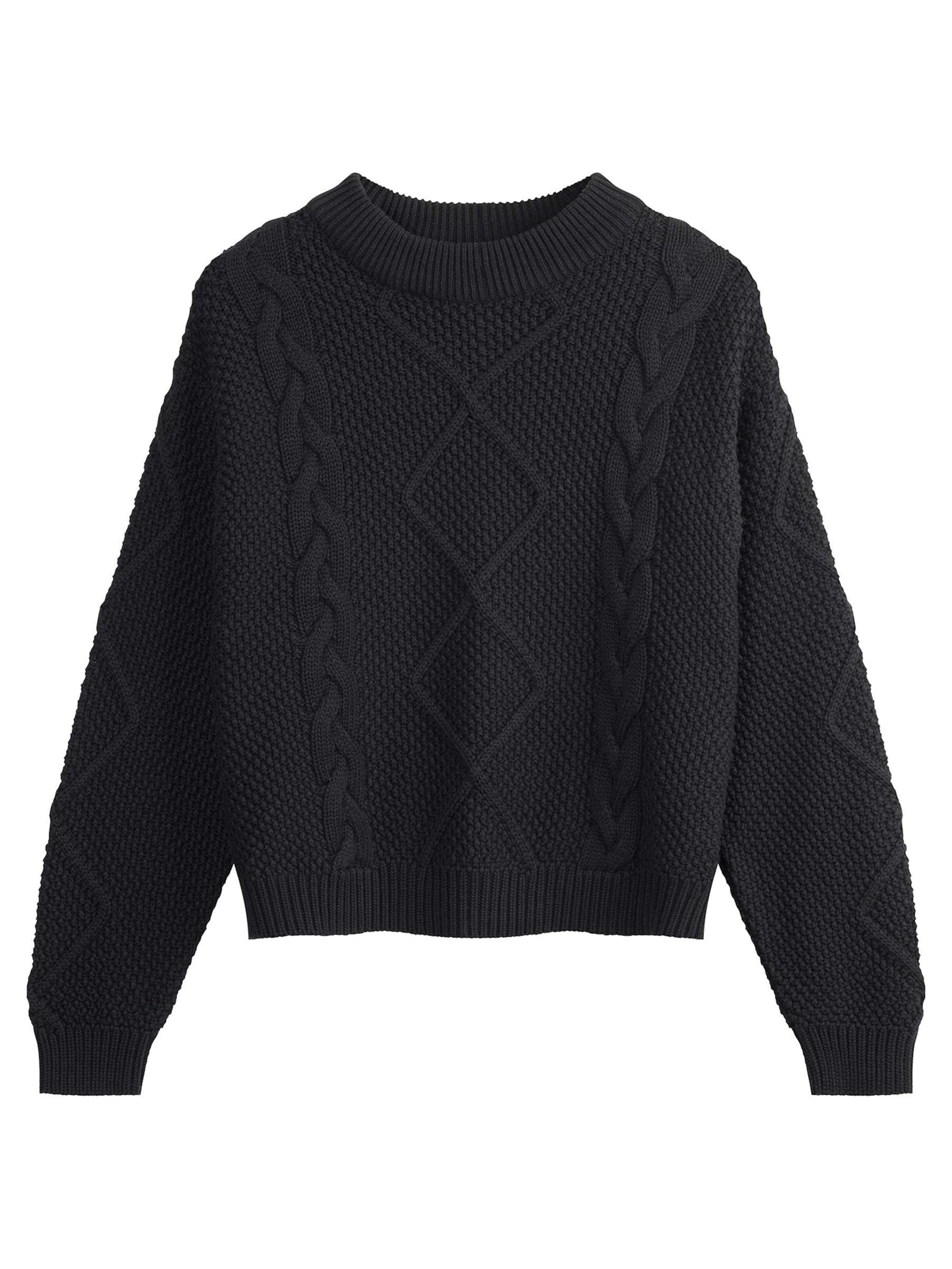 MELA Pulóver - fekete: elől