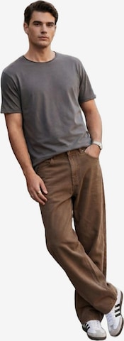LTB Jeans Shirt 'LTB Jeans Herren Basic Kurzarm-T-Shirt' in Grey: front