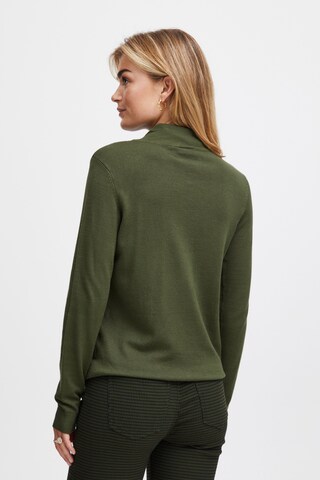 Fransa Pullover 'Blume' in Grün