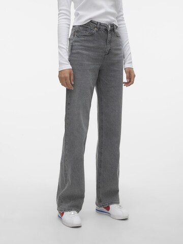 VERO MODA Wide leg Jeans 'Tessa' in Grey: front