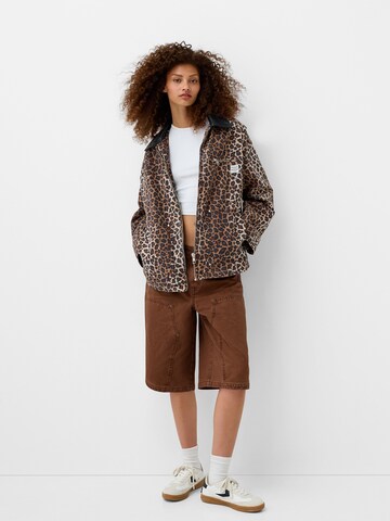 Veste mi-saison Bershka en beige