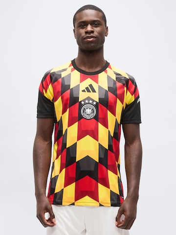 ADIDAS PERFORMANCE - Camisola de futebol 'DFB PRESHI ' em preto: frente