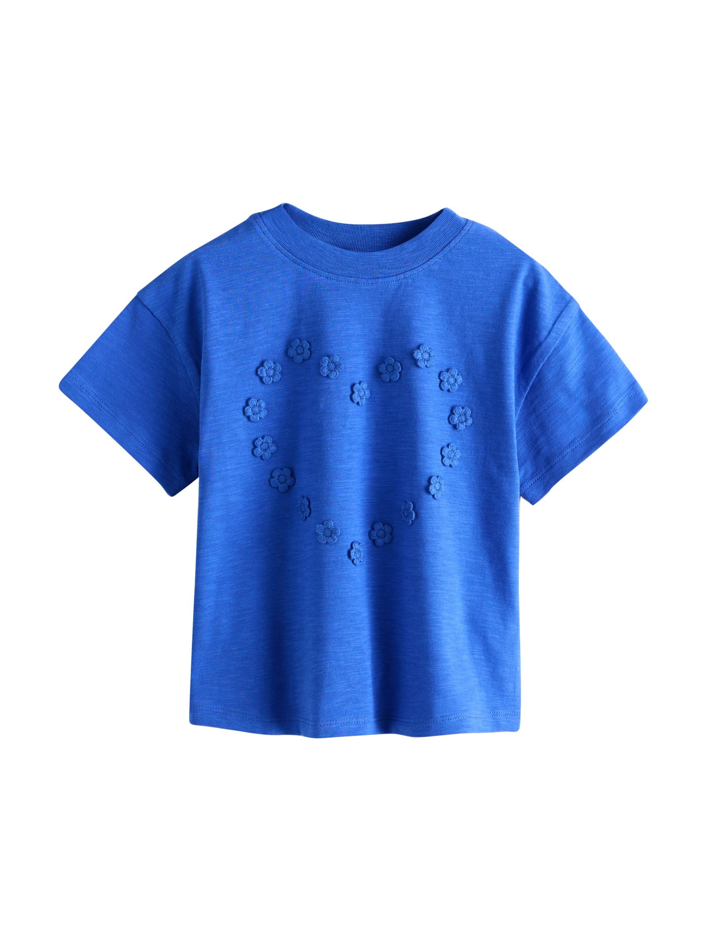 Next T-Shirt in Blau: Vorderseite