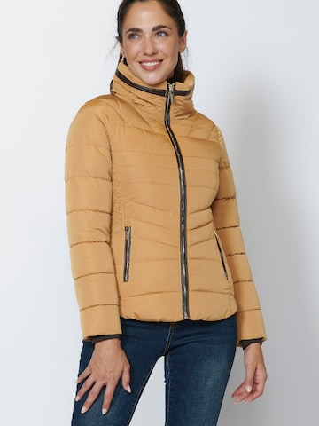 KOROSHI Winter Parka in Yellow: front