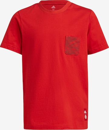 ADIDAS PERFORMANCE Funkční tričko – červená: přední strana