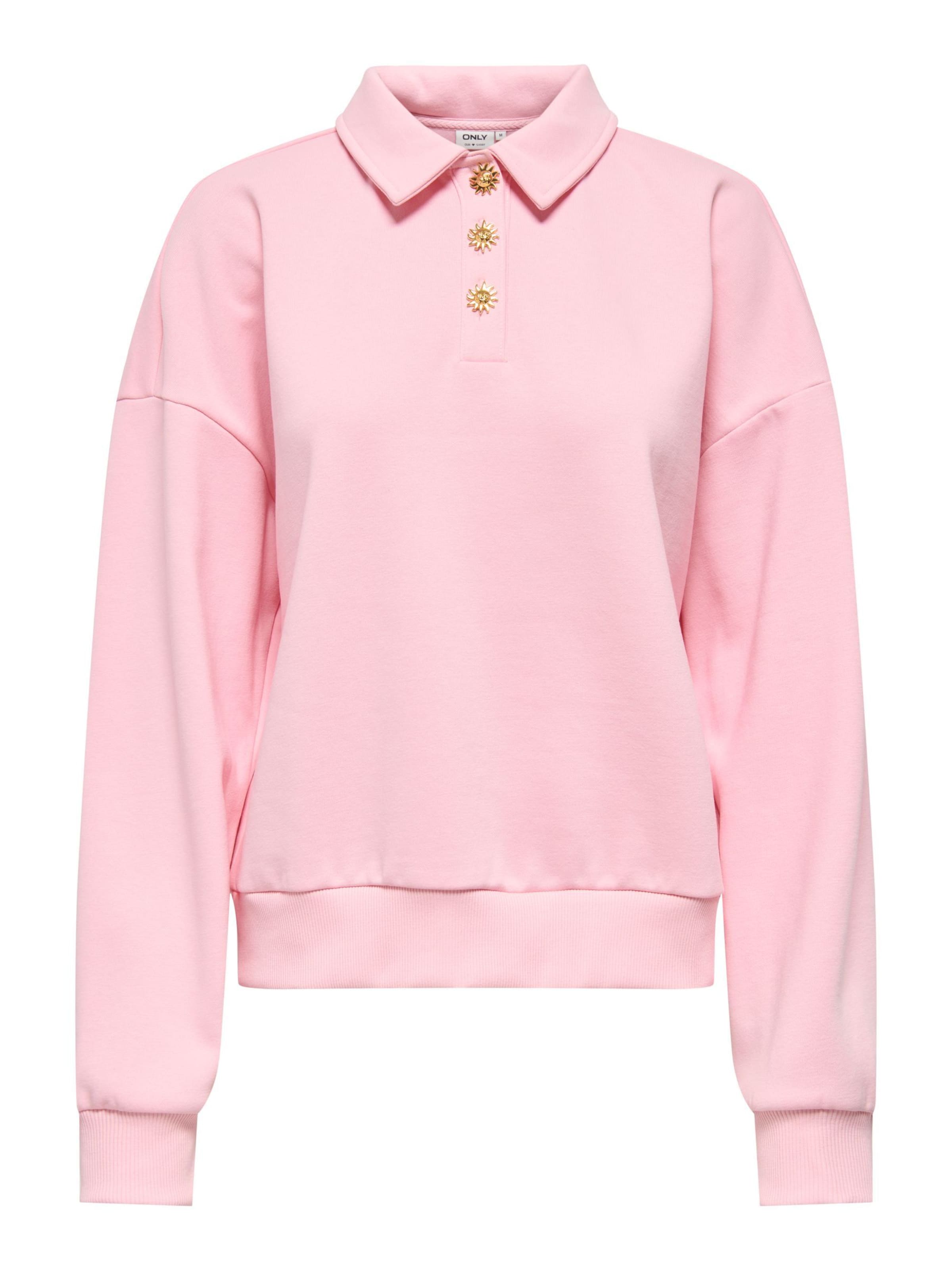 ONLY Sweatshirt 'ONLAgnes' in Pink: front