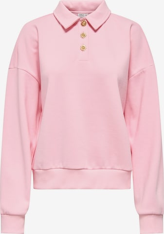 Sweat-shirt 'ONLAgnes' ONLY en rose : devant