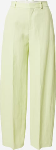 DRYKORN Wide leg Pantalon 'DESK' in Geel: voorkant