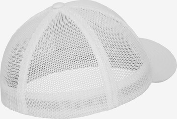 Cappello da baseball di Flexfit in bianco