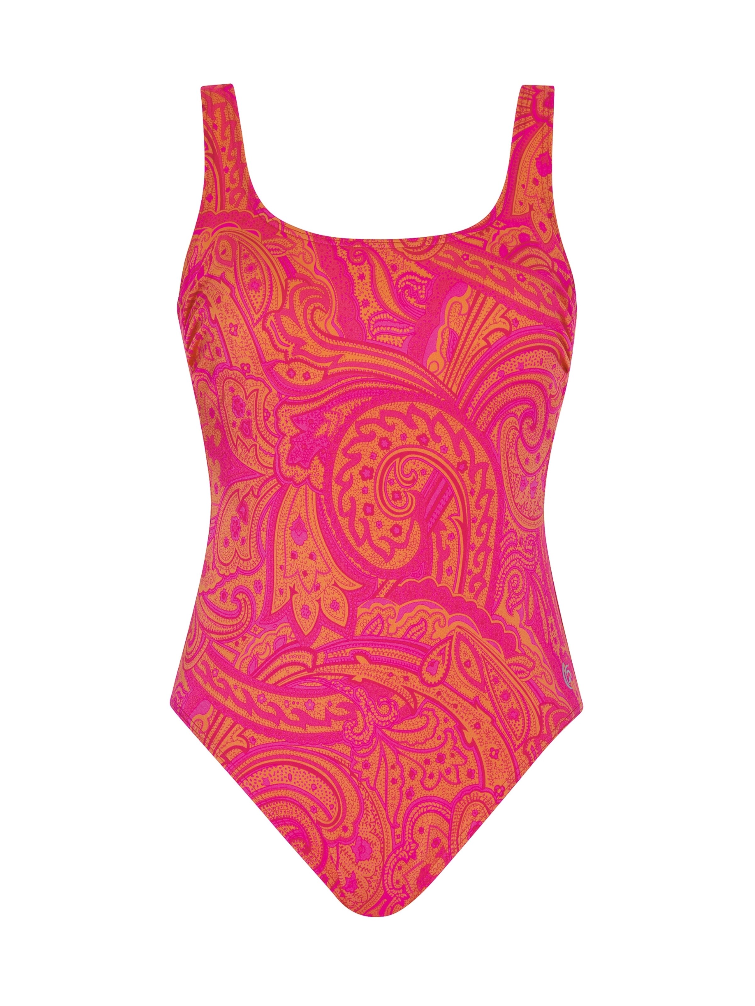 OLYMPIA Bustier Badeanzug in Pink: Vorderseite