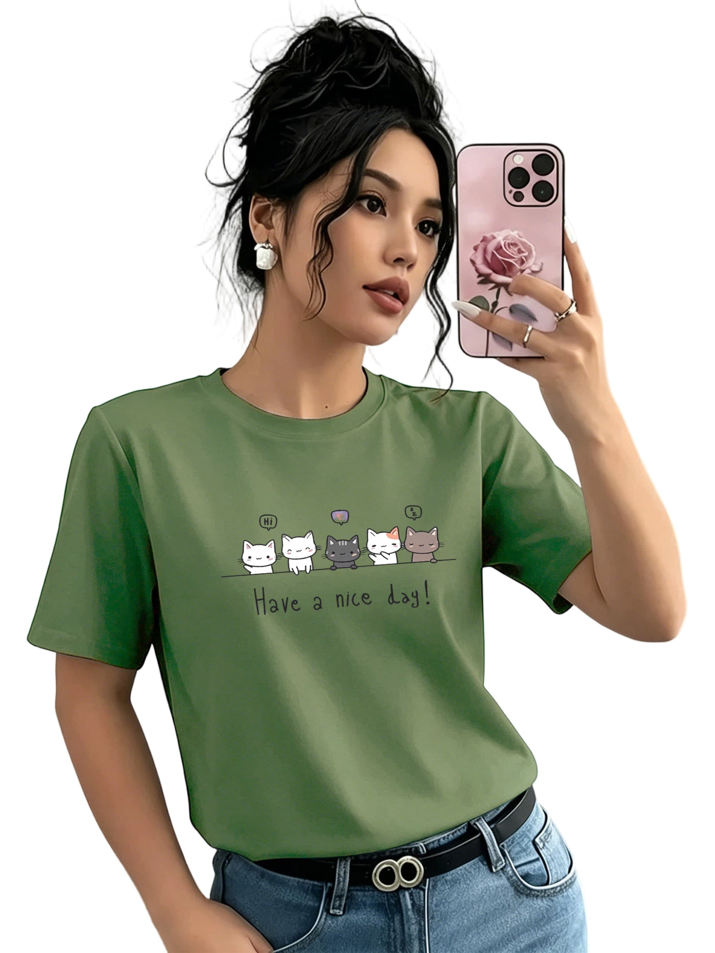 GORHEY Shirt in Groen: voorkant